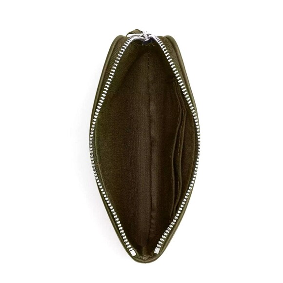 New Coach CW862 Corner Zip Wristlet Signature Jacquard Olive Drab - Picture 2 of 3